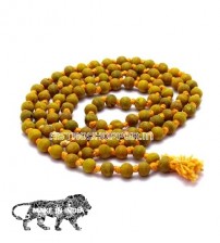 Siddh Haldi Turmeric Mala 108 Beads. Availability -  6 to 8mm